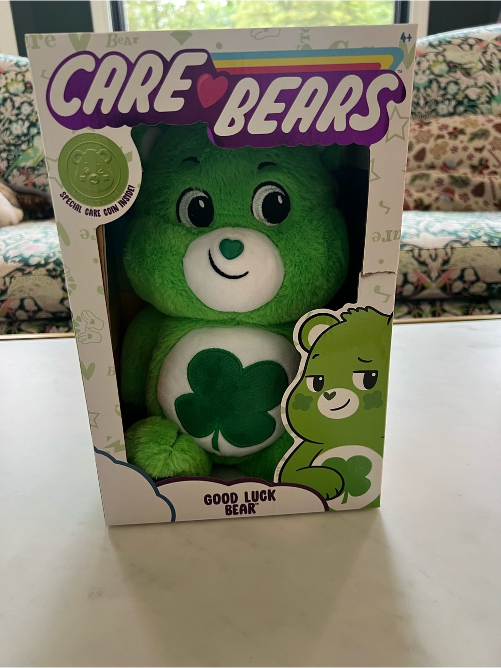 Care Bears Good Luck Bear Plush - Bright Green
